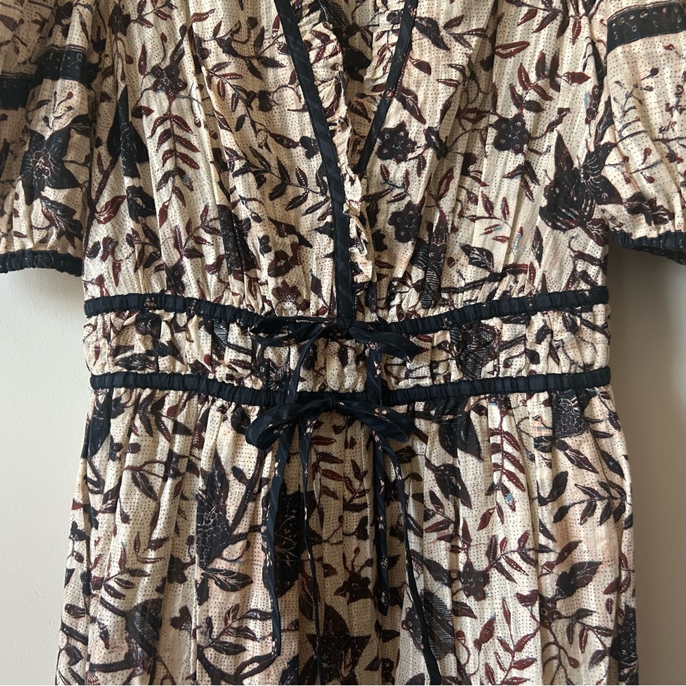Ulla Johnson Plumeria Brown Midi Dress women’s size 2 - Picture 4 of 6